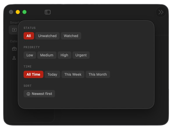 Quick Add video modal